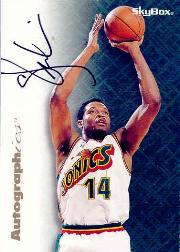 1996-97 SkyBox Premium Autographics #64 Sam Perkins