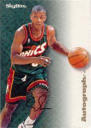 1996-97 SkyBox Premium Autographics #77 Eric Snow