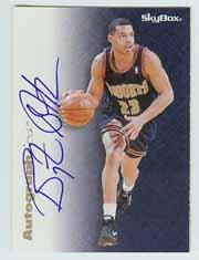 1996-97 SkyBox Premium Autographics Blue #81 Bryant Stith