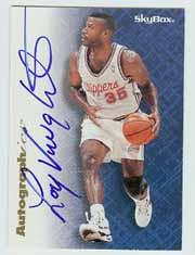 1996-97 SkyBox Premium Autographics Blue #86 Loy Vaught