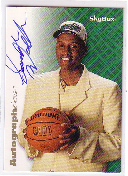 1996-97 SkyBox Premium Autographics Blue #88 Samaki Walker