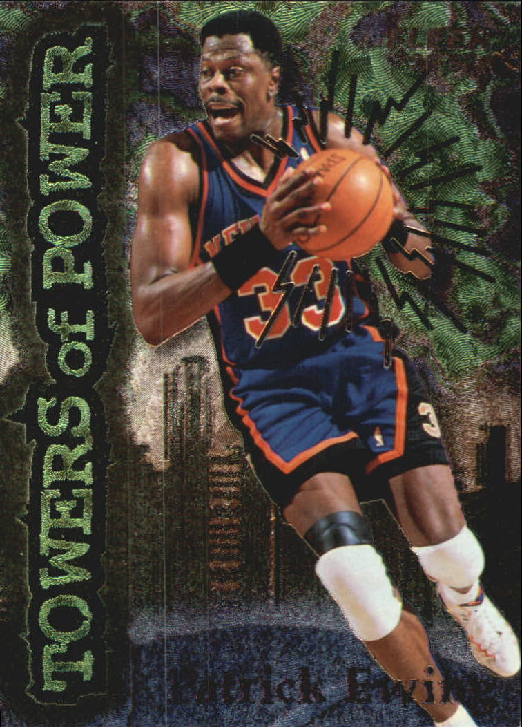 1996-97 fleer towers of power #3 patrick ewing - nm-mt