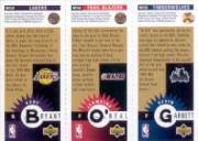 1996-97 Collector's Choice Mini-Cards Gold #M129 Kobe Bryant/Jermaine O'Neal/Kevin Garnett back image