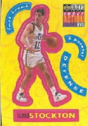 1996-97 Collector's Choice Stick-Ums 2 #S27 John Stockton