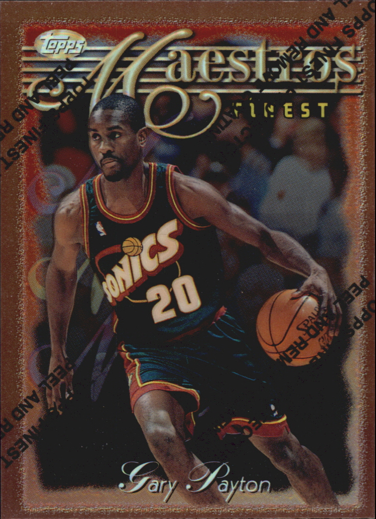 1996-97 Finest Refractors #25 Gary Payton B