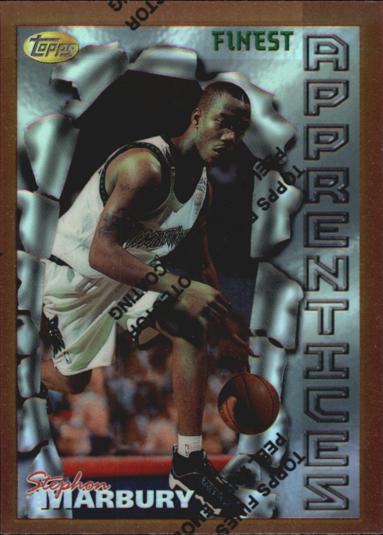 1996-97 Finest Refractors #62 Stephon Marbury B