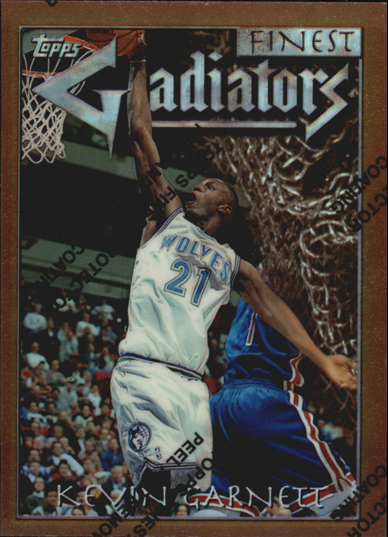 1996-97 Finest Refractors #66 Kevin Garnett B