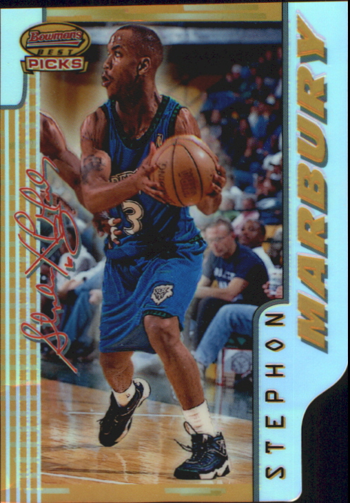 1996-97 Bowman's Best Picks Refractors #BP1 Stephon Marbury