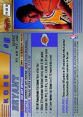 1996-97 Bowman's Best #R23 Kobe Bryant RC back image