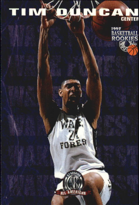 1997 Score Board Rookies #62 Tim Duncan AA