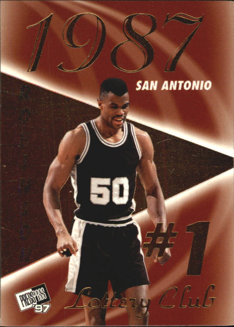 1997 Press Pass Double Threat Lotto #LC1B David Robinson
