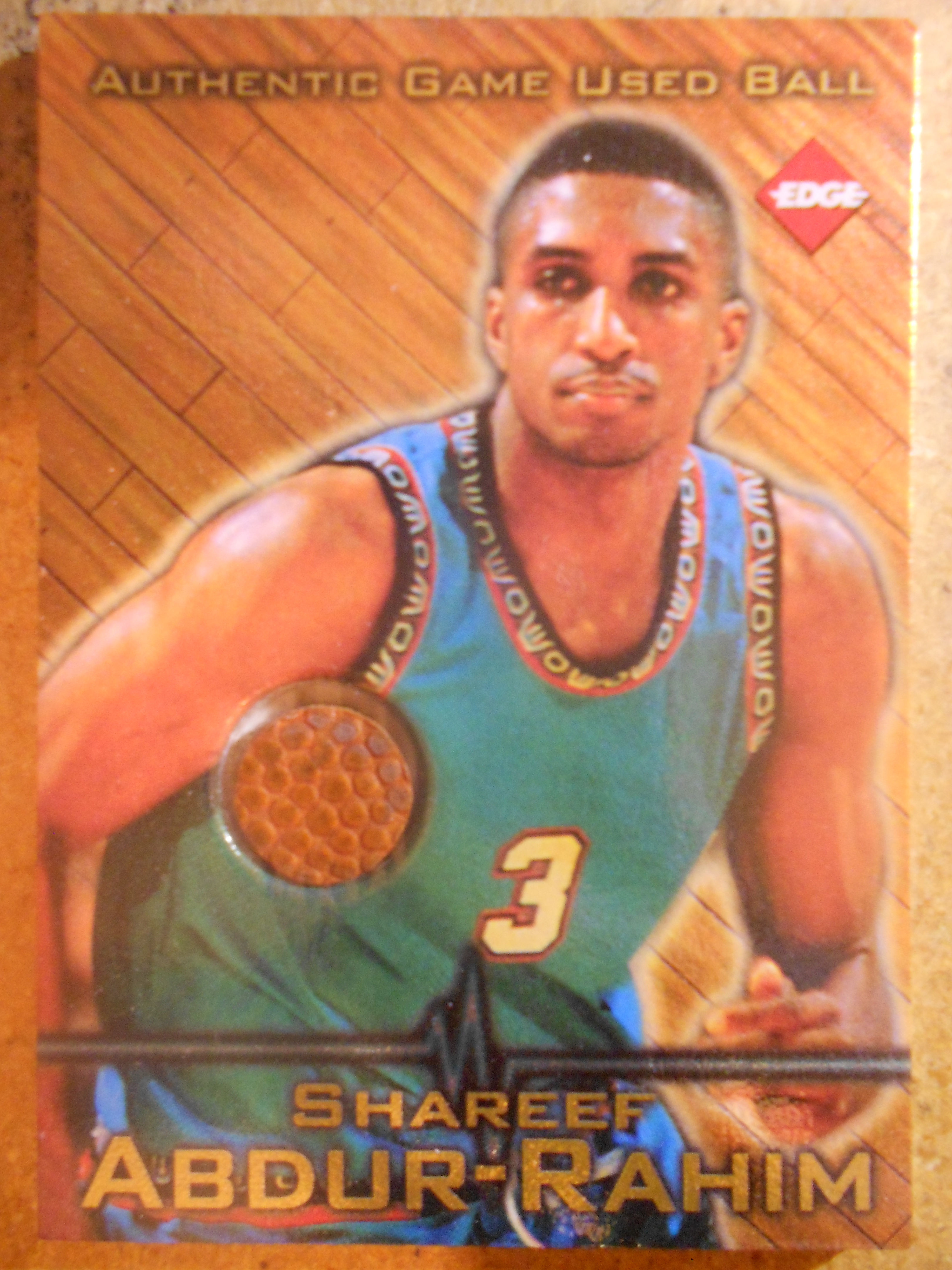 1997 Collector's Edge Game Ball #3 Shareef Abdur-Rahim