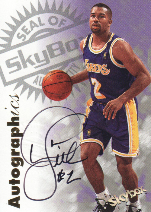 1997-98 SkyBox Premium Autographics #38 Derek Fisher