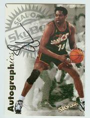 1997-98 SkyBox Premium Autographics #81 Sam Perkins