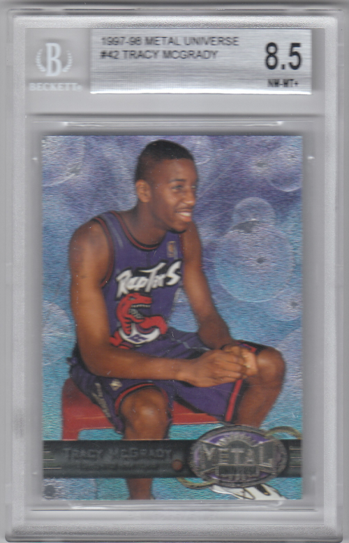 1997-98 Metal Universe #42 Tracy McGrady RC