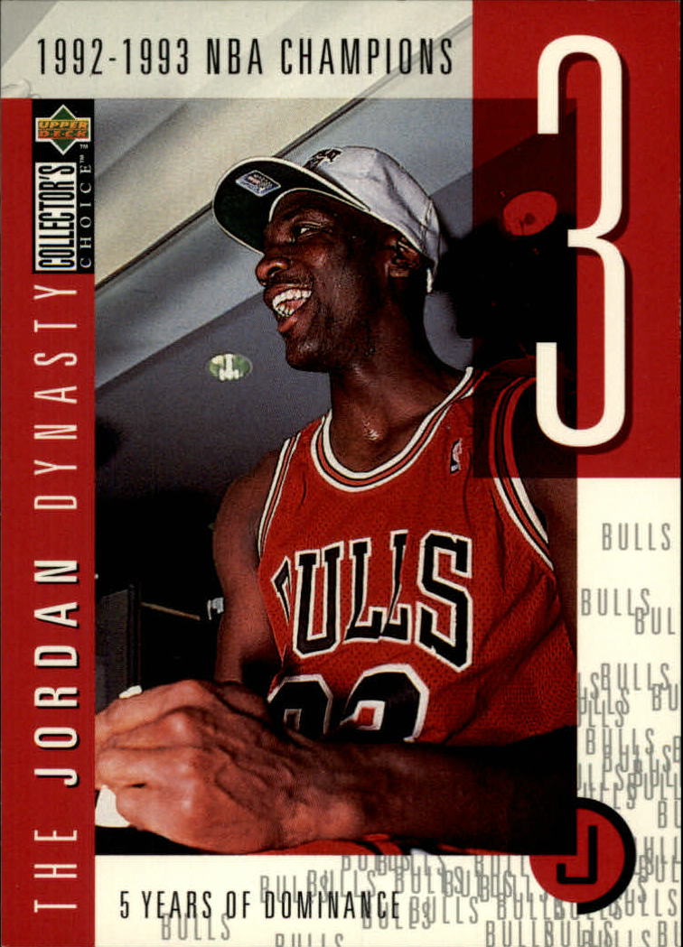 1997-98 Collector's Choice The Jordan Dynasty #3 Michael Jordan/1992-93 NBA Champs