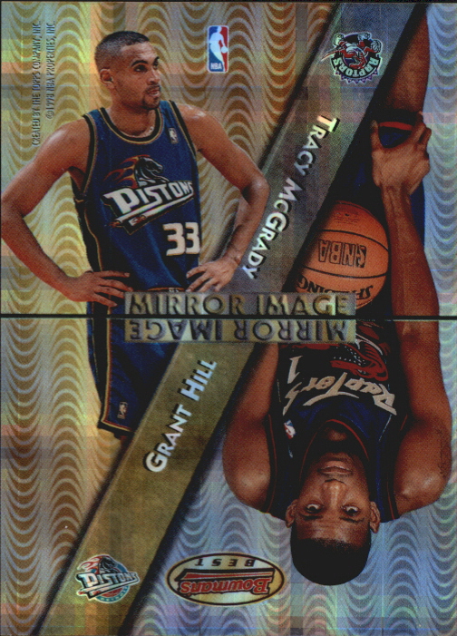 1997-98 Bowman's Best Mirror Image Atomic Refractors #MI5 Grant Hill/Tracy McGrady/Shareef Abdur-Rahim/Kevin Garnett