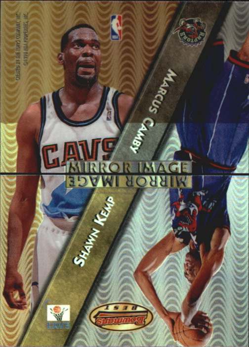1997-98 Bowman's Best Mirror Image Refractors #MI6 Shawn Kemp/Marcus Camby/Tim Duncan/David Robinson