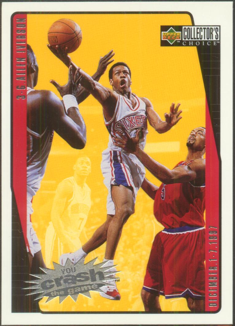 1997-98 Collector's Choice Crash the Game Scoring #C20A Allen Iverson 12/1 L