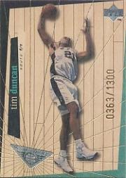 1998 Upper Deck Hardcourt High Court #H24 Tim Duncan