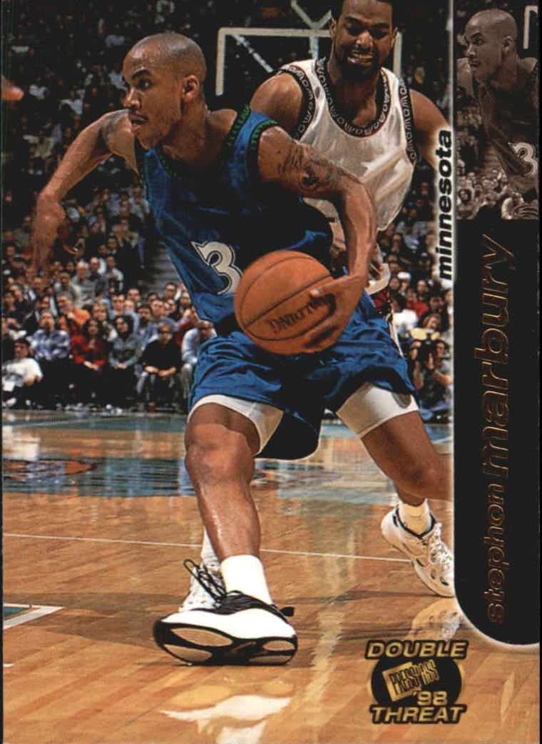 1998 Press Pass Double Threat #38 Stephon Marbury
