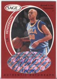 1998 SAGE Autographs #A19 J.R. Henderson/599