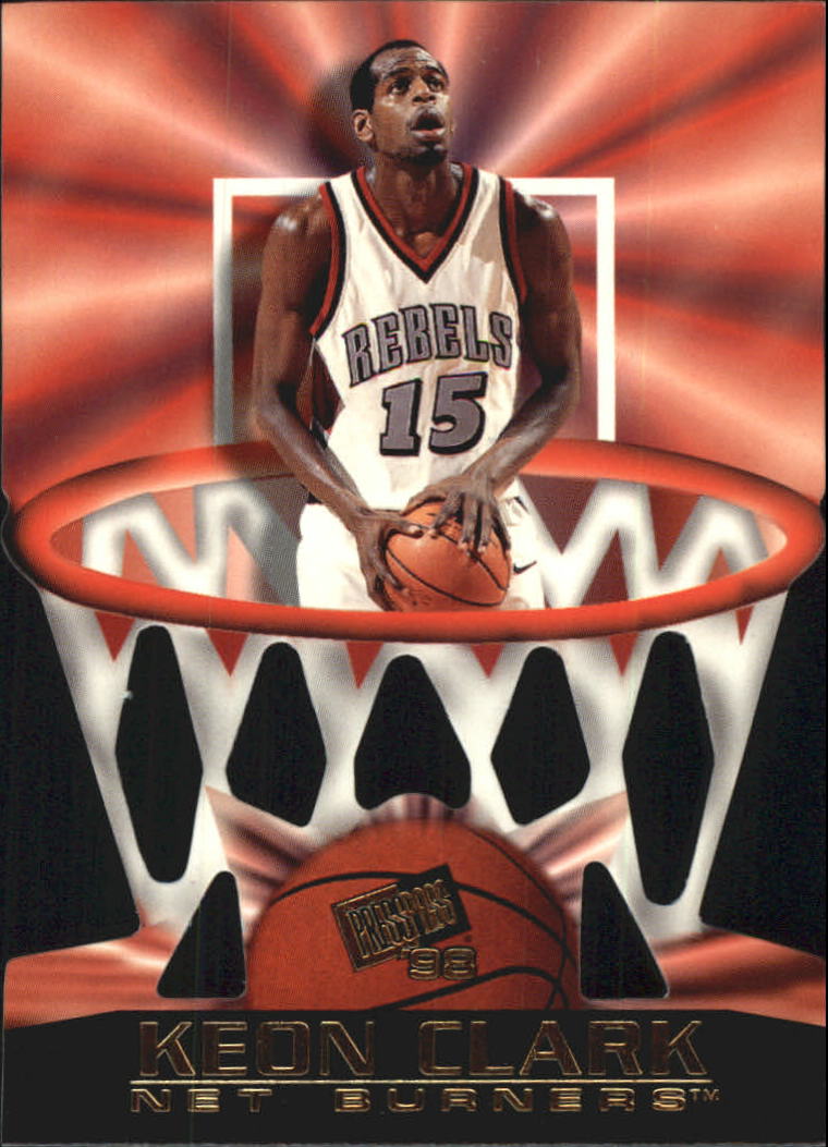 1998 Press Pass Net Burners #8 Keon Clark