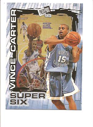 1998 Press Pass Super Six #S4 Vince Carter