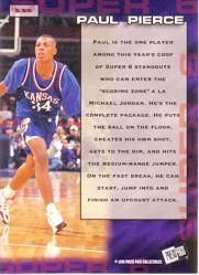 1998 Press Pass Super Six #S5 Paul Pierce back image