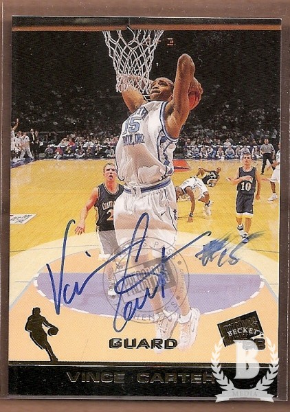 1998 Press Pass Autographs #7 Vince Carter