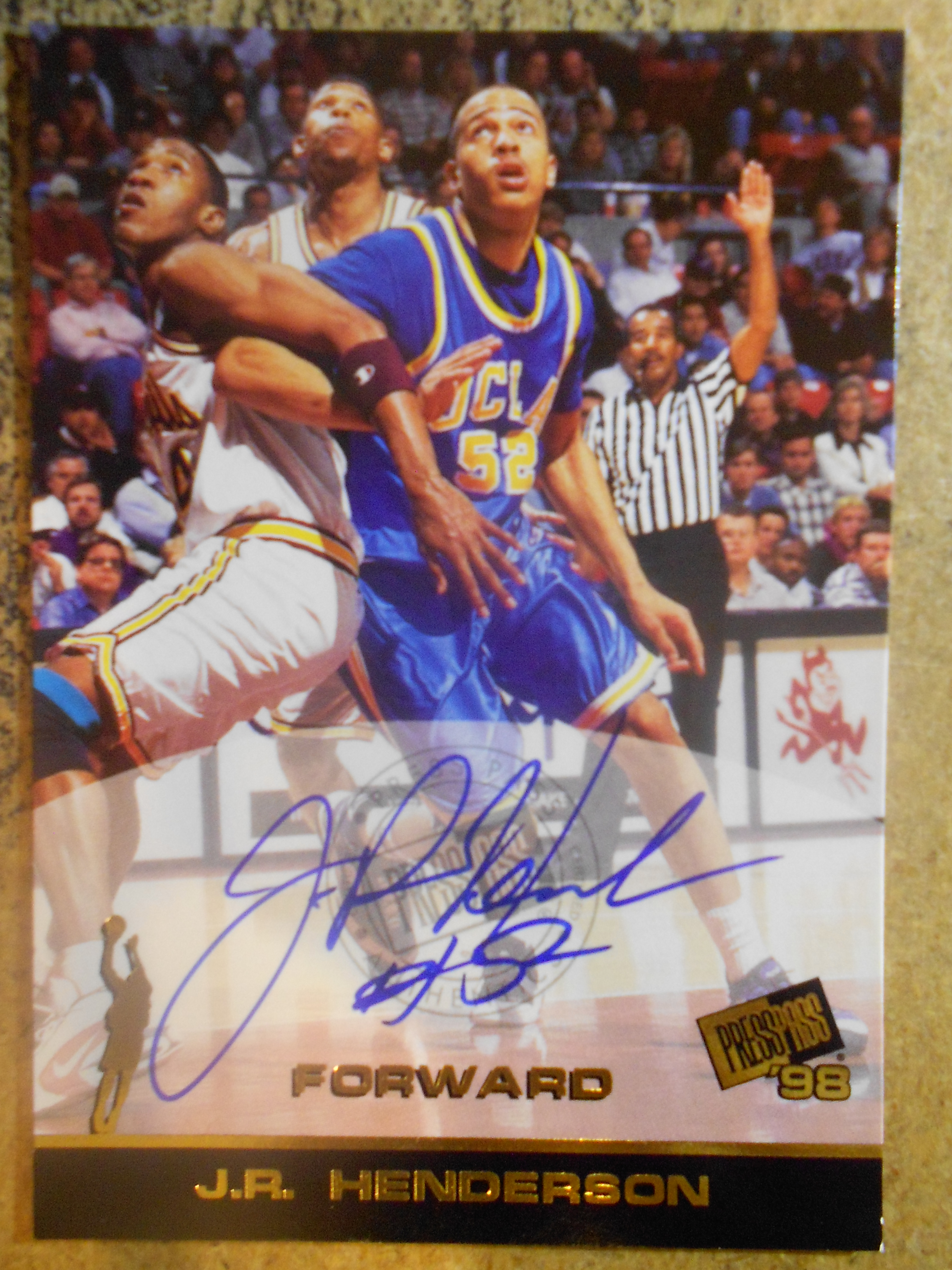 1998 Press Pass Autographs #15 J.R. Henderson