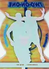 1998 Press Pass Double Threat Two-On-One #TO8 Mike Bibby/Stephon Marbury back image