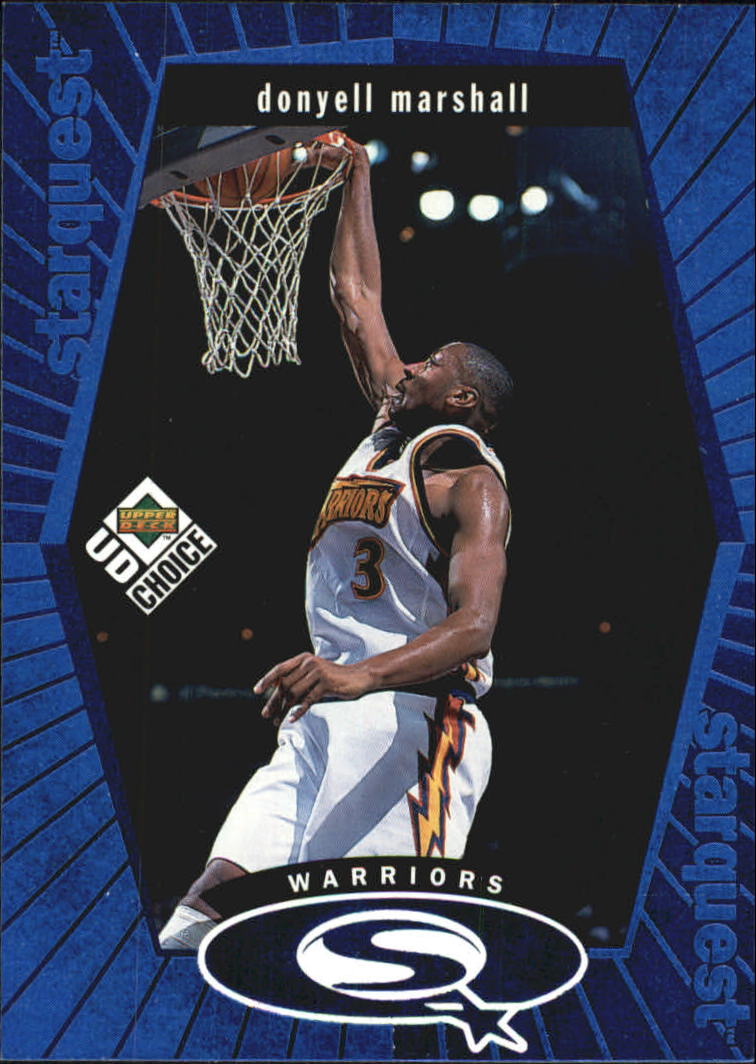1998-99 UD Choice StarQuest Blue #SQ9 Donyell Marshall