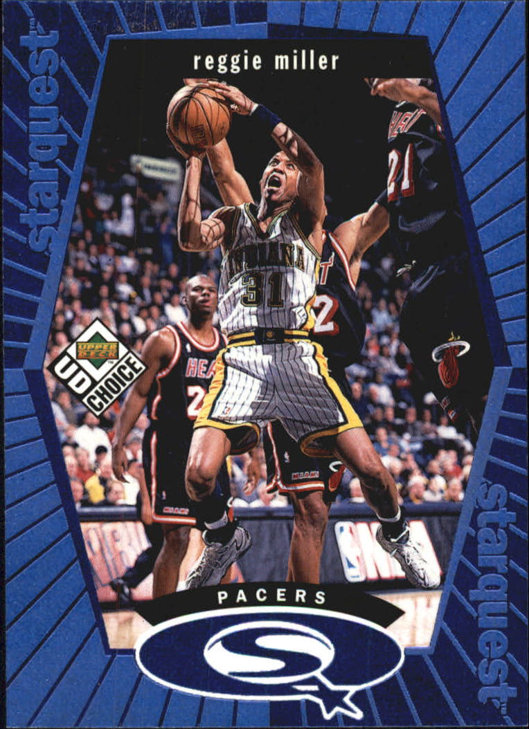 1998-99 UD Choice StarQuest Blue #SQ11 Reggie Miller