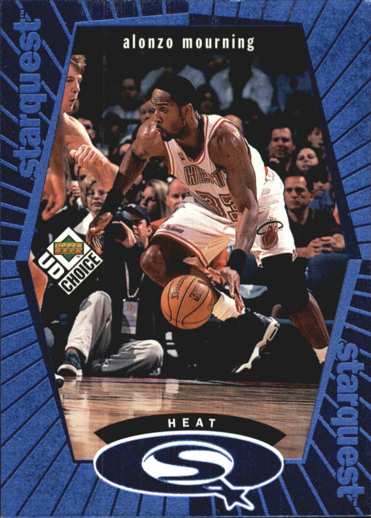1998-99 UD Choice StarQuest Blue #SQ14 Alonzo Mourning
