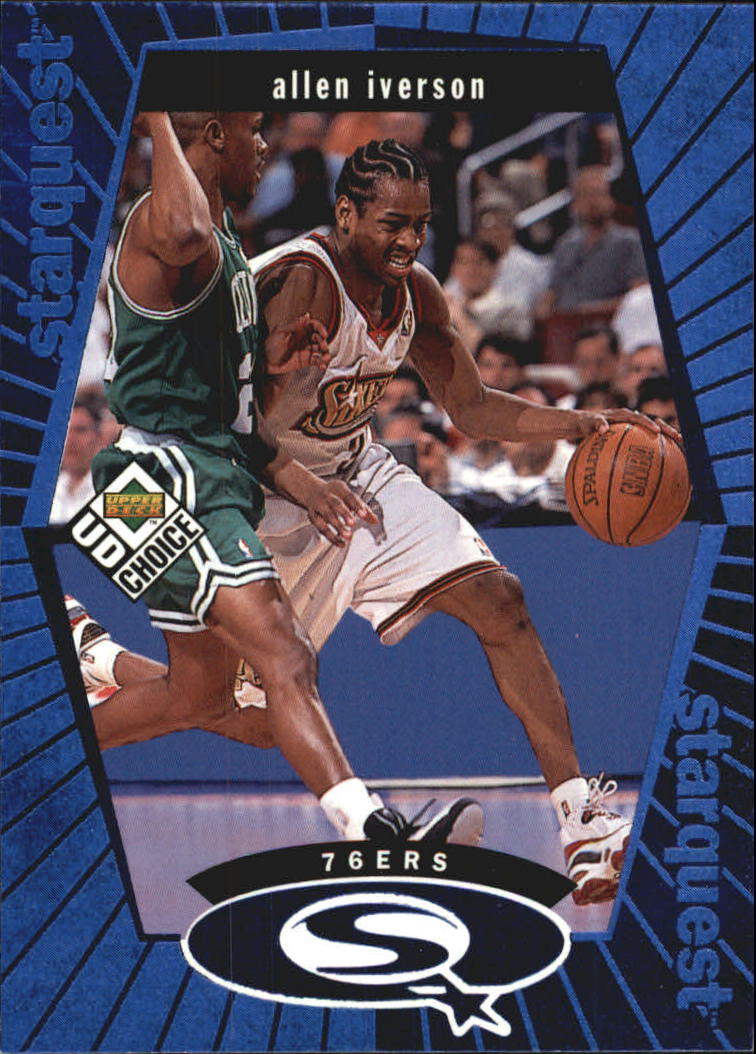 1998-99 UD Choice StarQuest Blue #SQ20 Allen Iverson