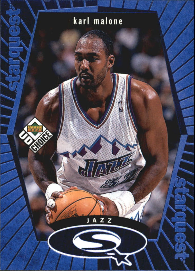 1998-99 UD Choice StarQuest Blue #SQ27 Karl Malone