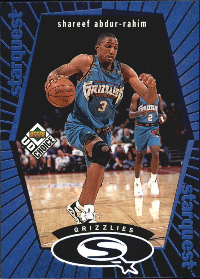 1998-99 UD Choice StarQuest Blue #SQ28 Shareef Abdur-Rahim