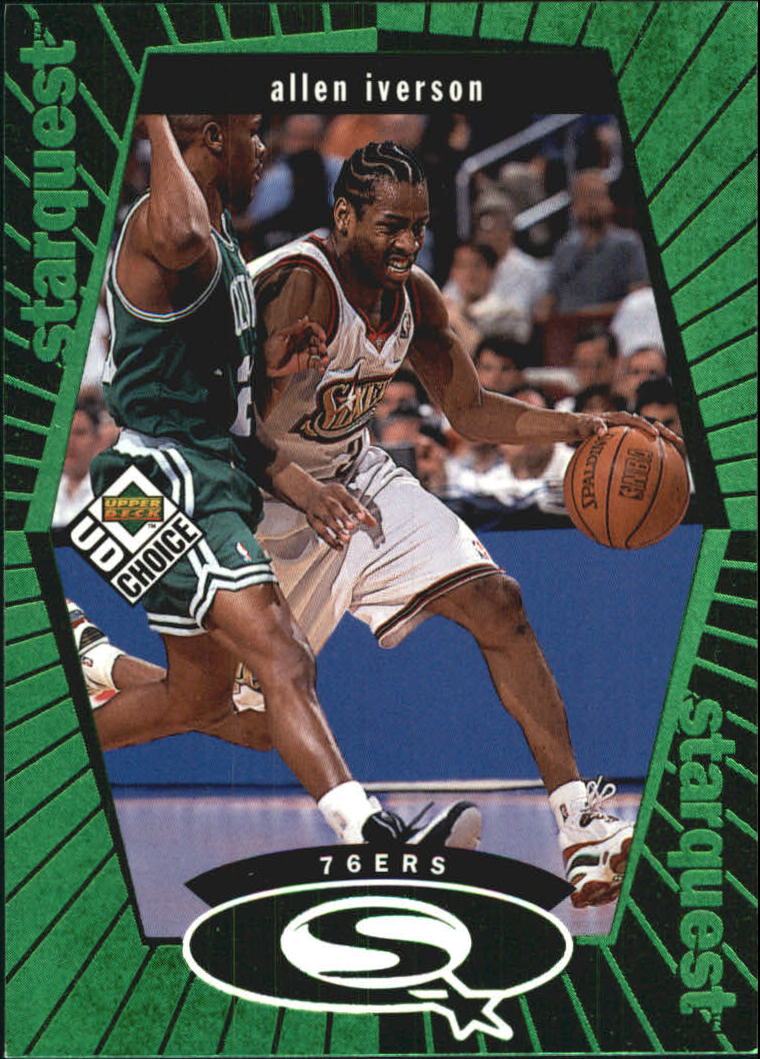 1998-99 UD Choice StarQuest Green #SQ20 Allen Iverson