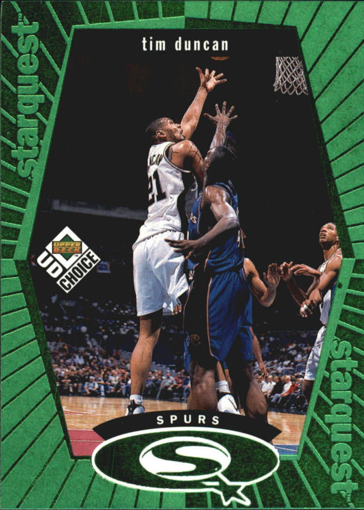 1998-99 UD Choice StarQuest Green #SQ24 Tim Duncan