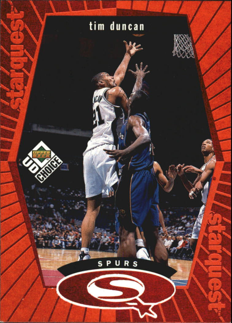 1998-99 UD Choice StarQuest Red #SQ24 Tim Duncan