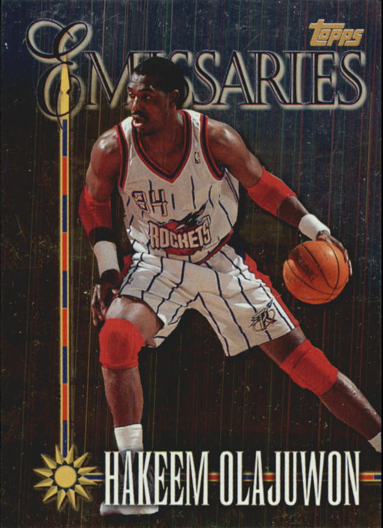 1998-99 Topps Emissaries #E17 Hakeem Olajuwon