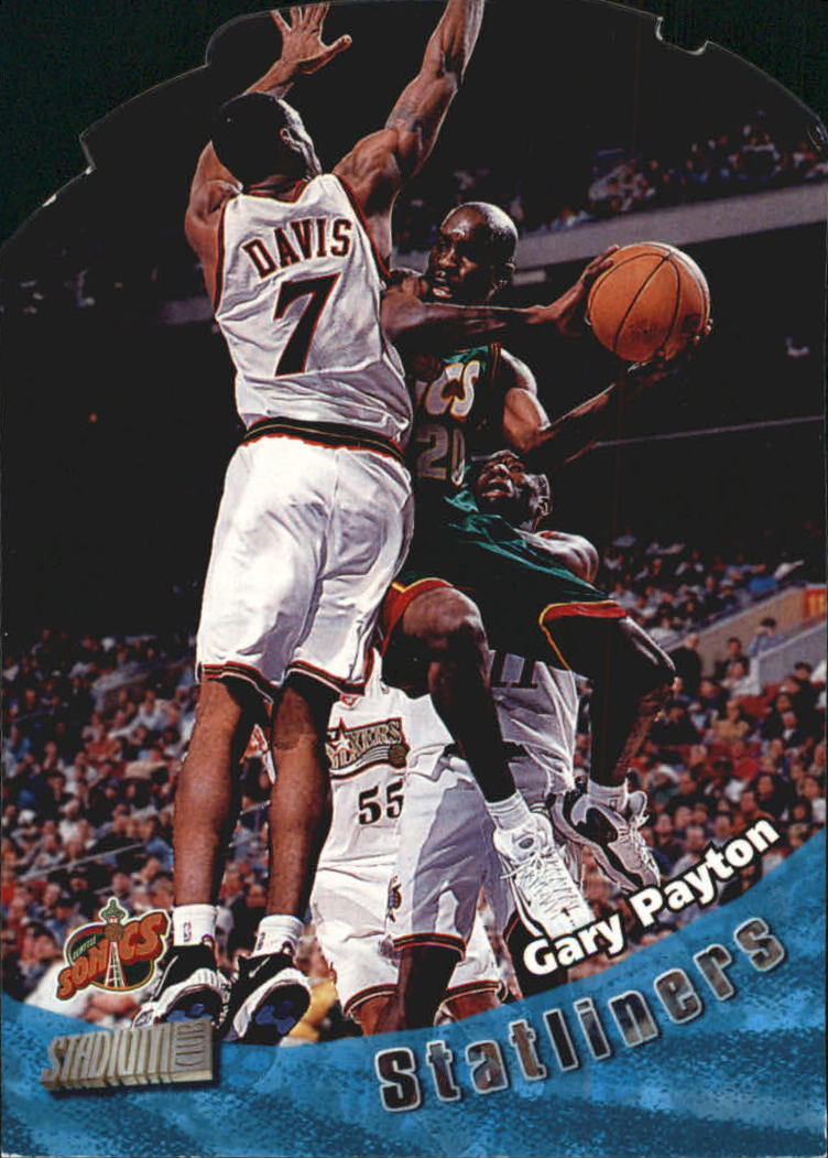 1998-99 Stadium Club Statliners #S8 Gary Payton