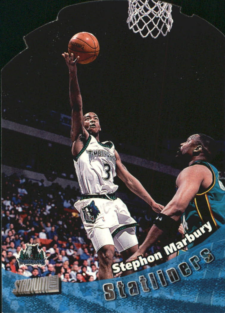 1998-99 Stadium Club Statliners #S11 Stephon Marbury