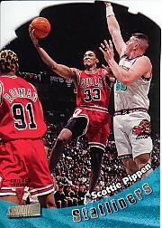 1998-99 Stadium Club Statliners #S18 Scottie Pippen