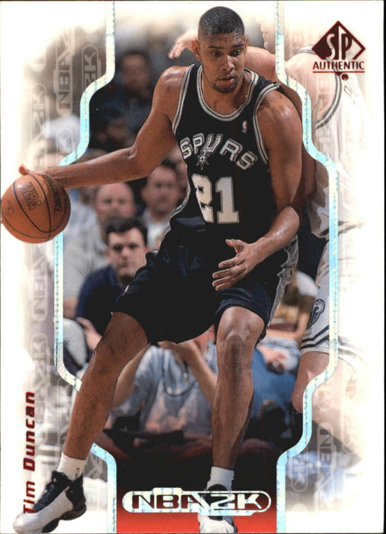 1998-99 SP Authentic NBA 2K #2K17 Tim Duncan