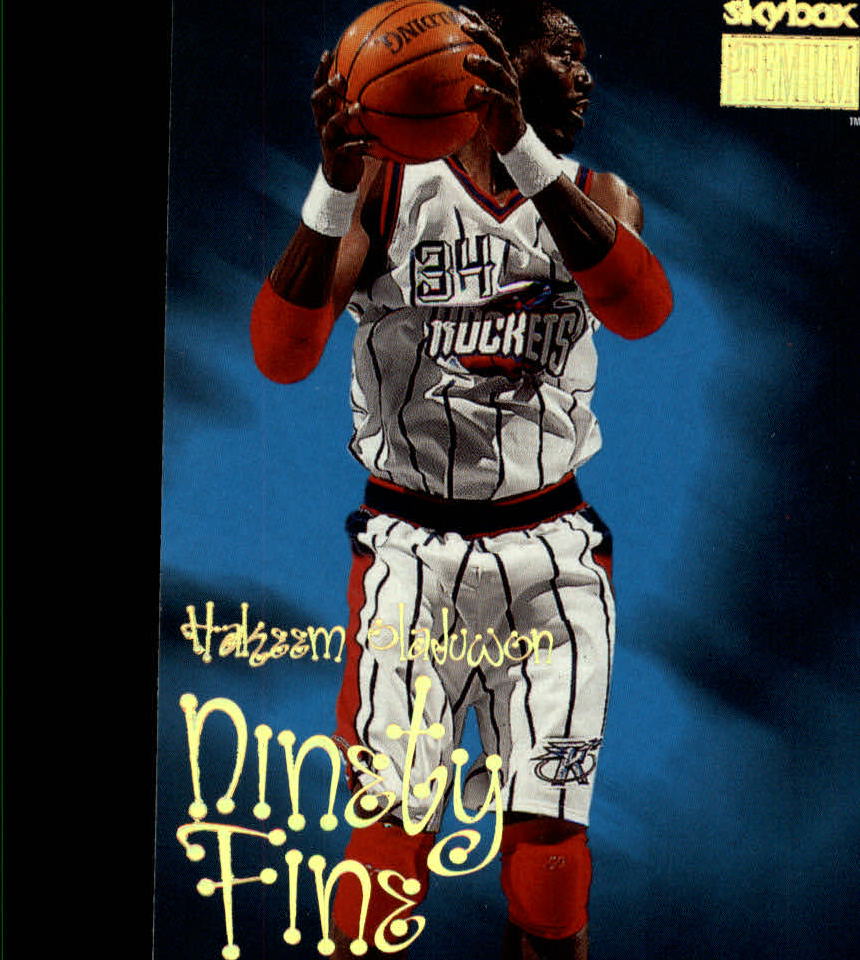 1998-99 SkyBox Premium #222 Hakeem Olajuwon NF