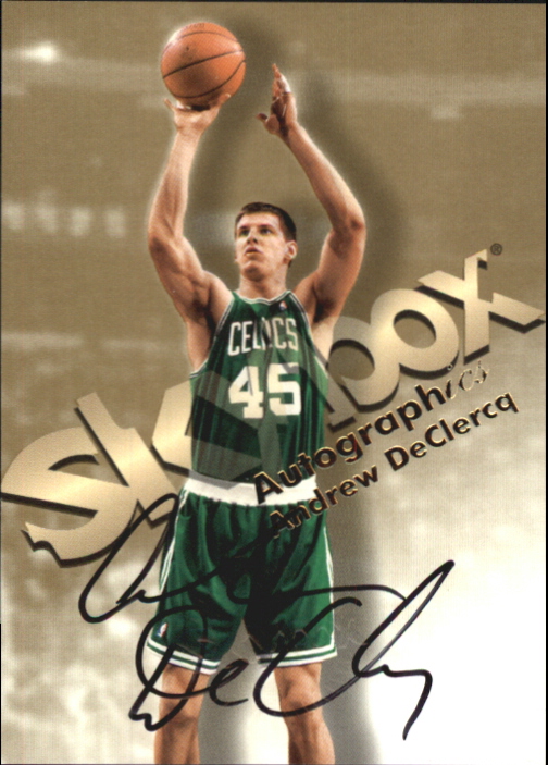 1998-99 SkyBox Premium Autographics #32 Andrew DeClercq