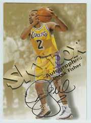 1998-99 SkyBox Premium Autographics #40 Derek Fisher