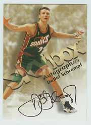1998-99 SkyBox Premium Autographics #110 Detlef Schrempf